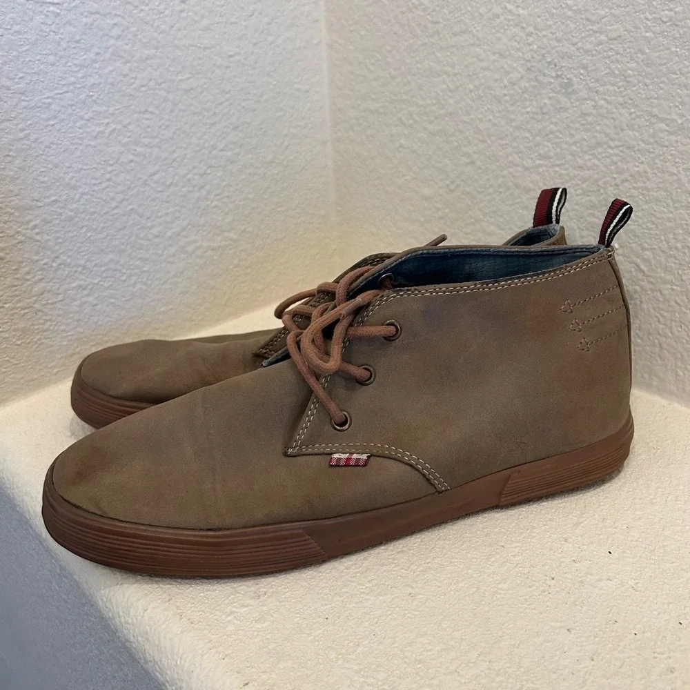 Ben Sherman Mens Brown Faux Suede Chukka‎ Desert Boots Sneakers Brown Size 10